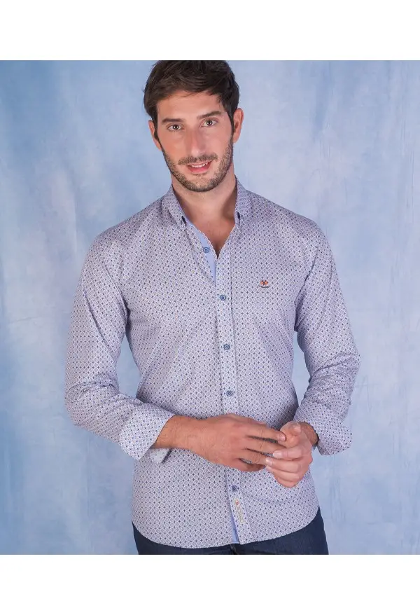 CAMISA ESTRELLA LA ESPAÑOLA AZUL