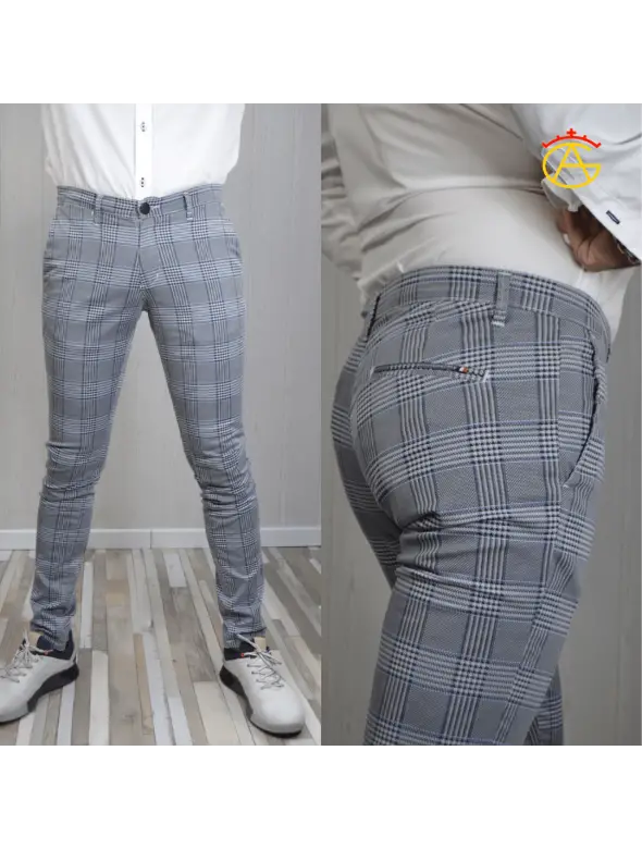 PANT CUADROS KST NEGRO