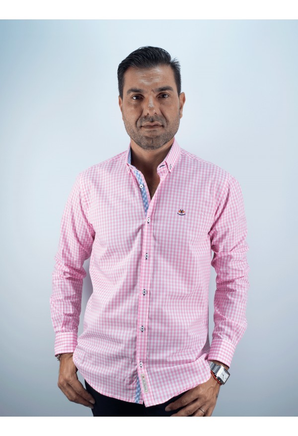 CAMISA CUADRO ME LA ESPAÑOLA ROSA