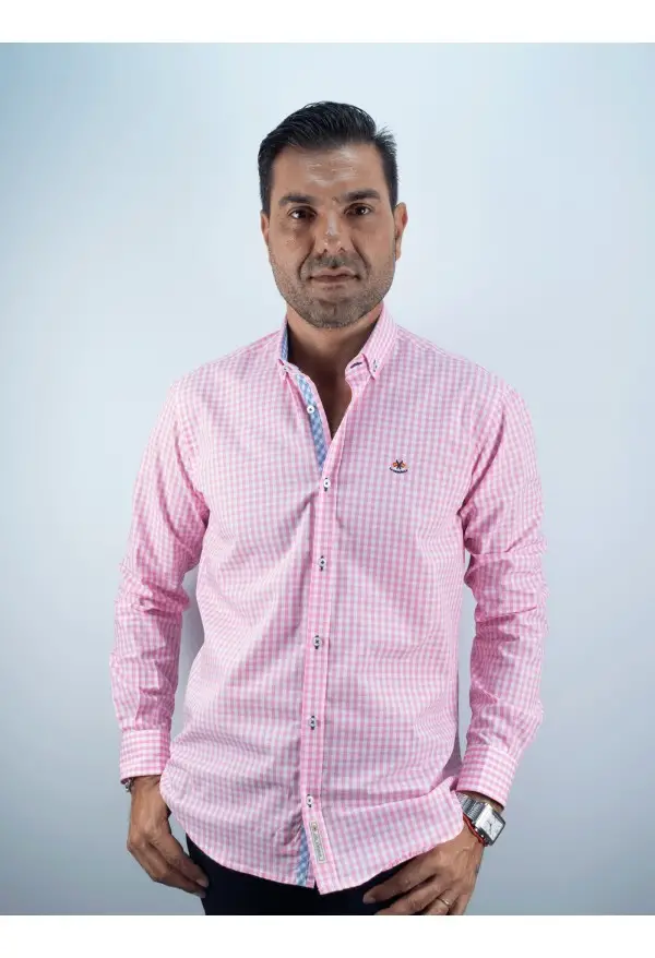 CAMISA CUADRO ME LA ESPAÑOLA ROSA