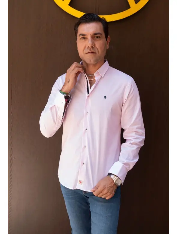 CAMISA MIL RAYAS  ROSA
