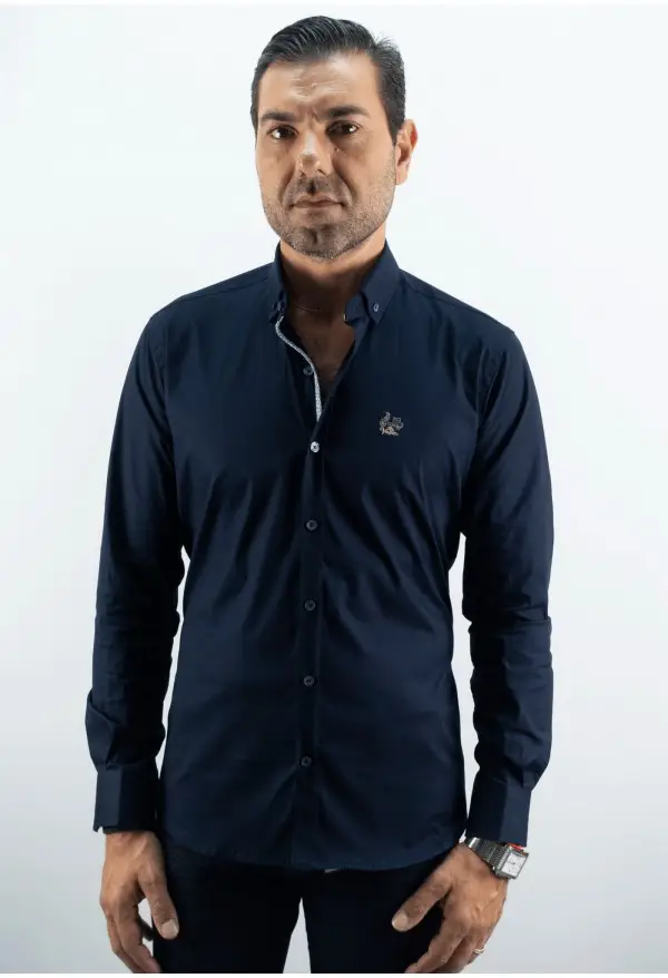 CAMISA SUPER LA VESPITA MARINO