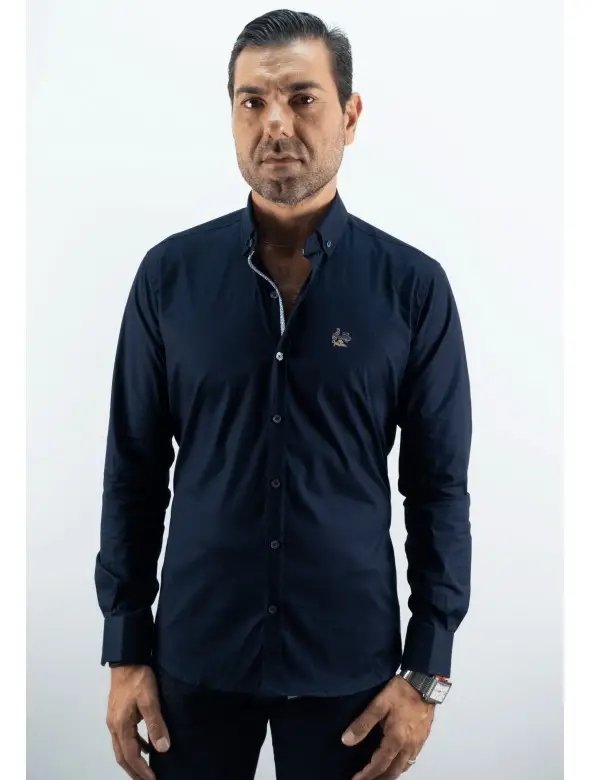 CAMISA SUPER LA VESPITA MARINO