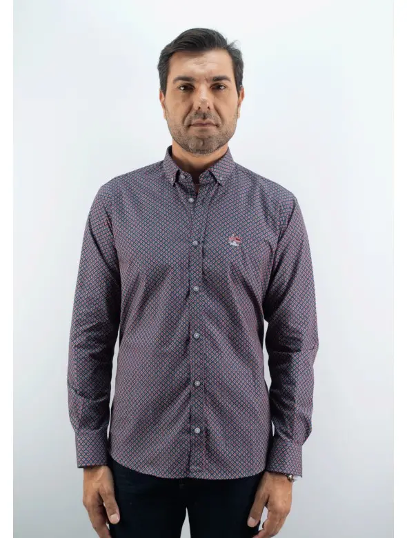 CAMISA R+L LA VESPITA MARINO