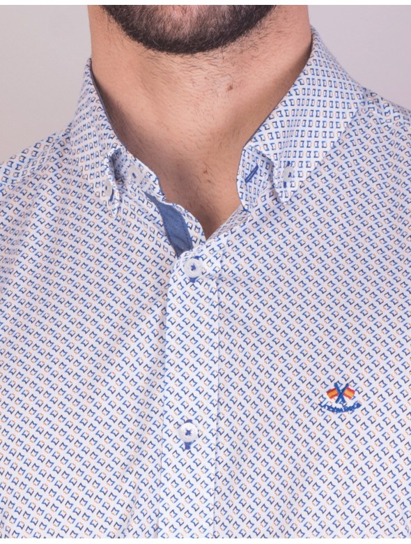 CAMISA BANDERIN LA ESPAÑOLA AZUL