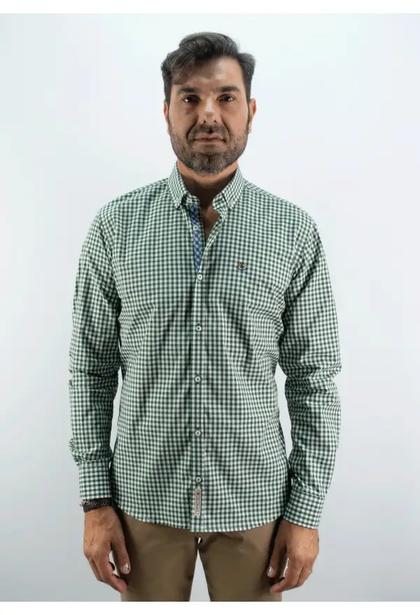 CAMISA CUADRO ME LA ESPAÑOLA VERDE