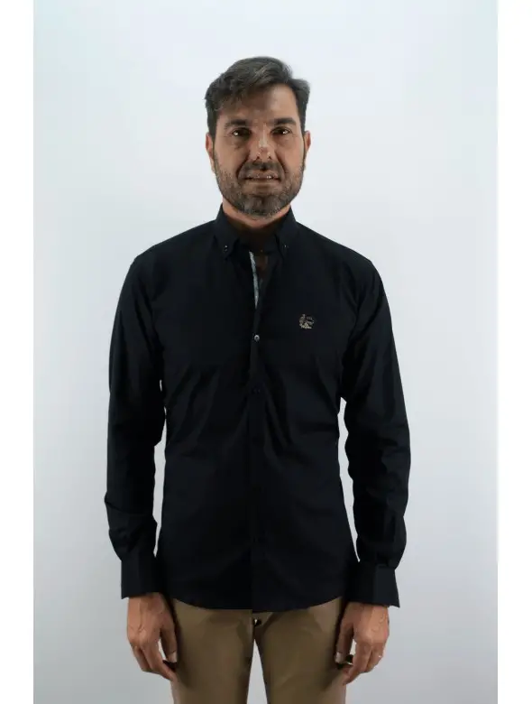 CAMISA SUPER LA VESPITA NEGRO
