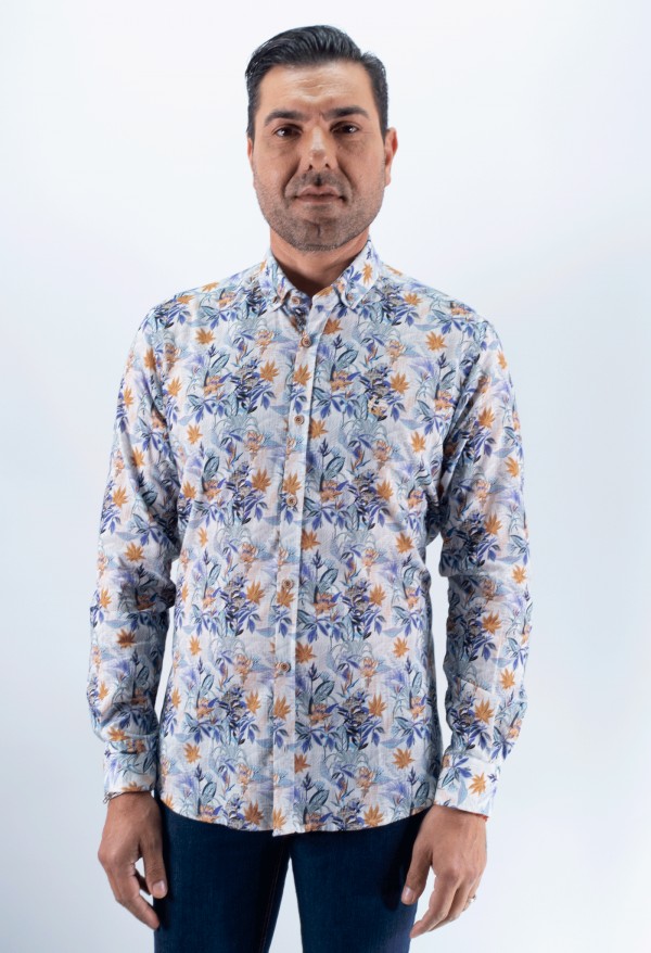 CAMISA RAMAJE LA VESPITA AZUL