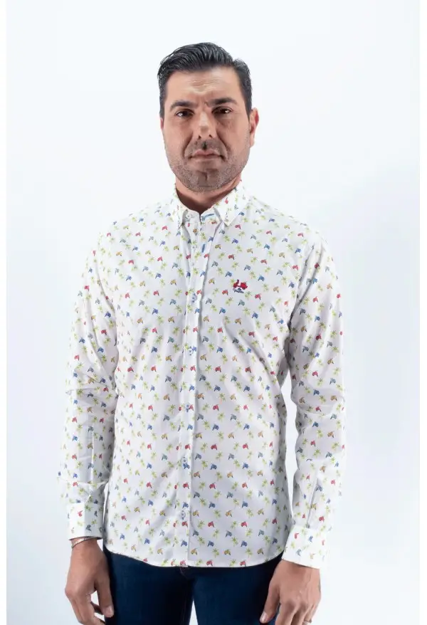 CAMISA VESPAS 24 LA VESPITA BLANCO