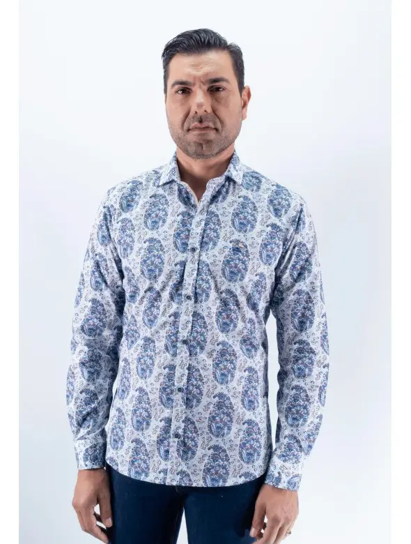 CAMISA AZTECA LA VESPITA AZUL