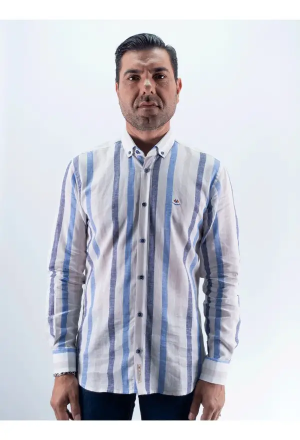 CAMISA RAYA 12 LA ESPAÑOLA BLANCO