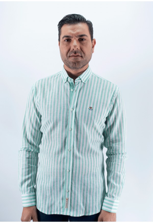 CAMISA RAYAS MEDIUM LA ESPAÑOLA VERDE