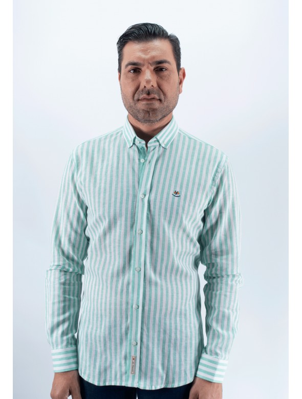 CAMISA RAYAS MEDIUM LA ESPAÑOLA VERDE