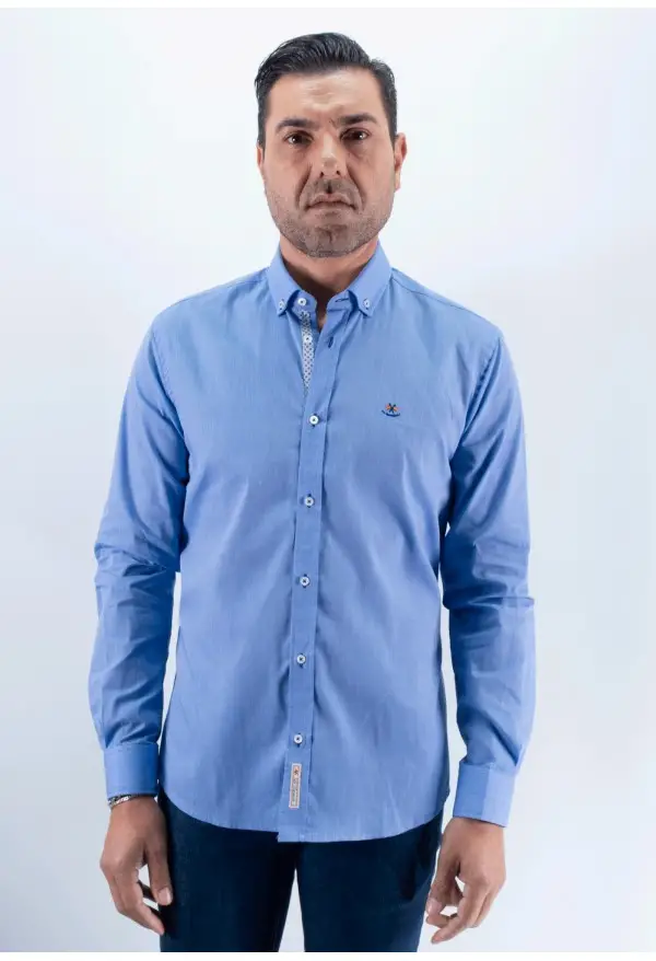 CAMISA FIL 4 LA ESPAÑOLA CELESTE