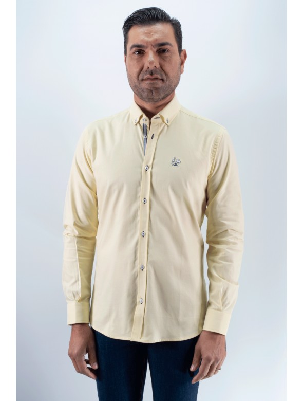 CAMISA OXFORD 24 LA VESPITA AMARILLO