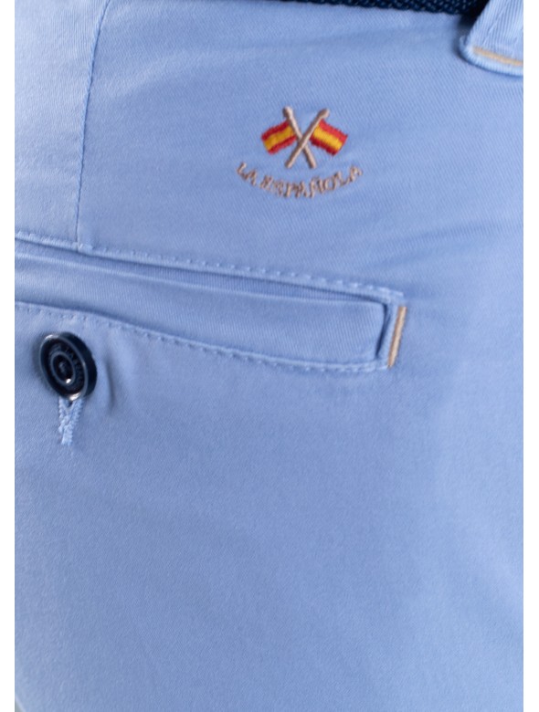 PANTALON CHINO LA ESPANOLA CELESTE