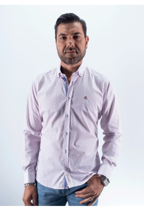 CAMISA CIRCULOS LA ESPAÑOLA ROSA