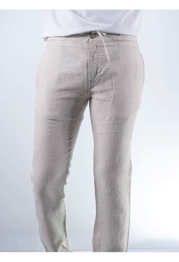 PANTALON LINO LA VESPITA BEIG