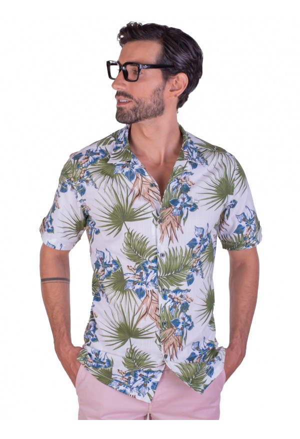 CAMISA HAWAI LA VESPITA VERDE