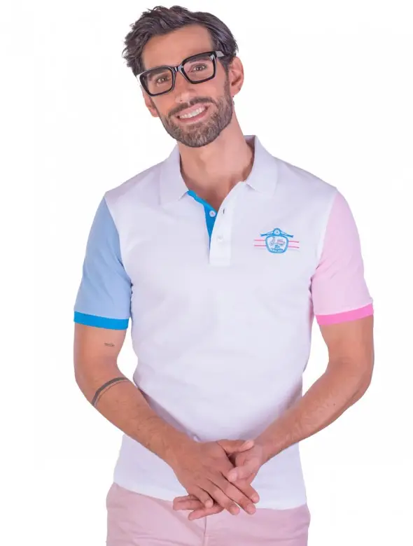 POLO MCM LA VESPITA BLANCO