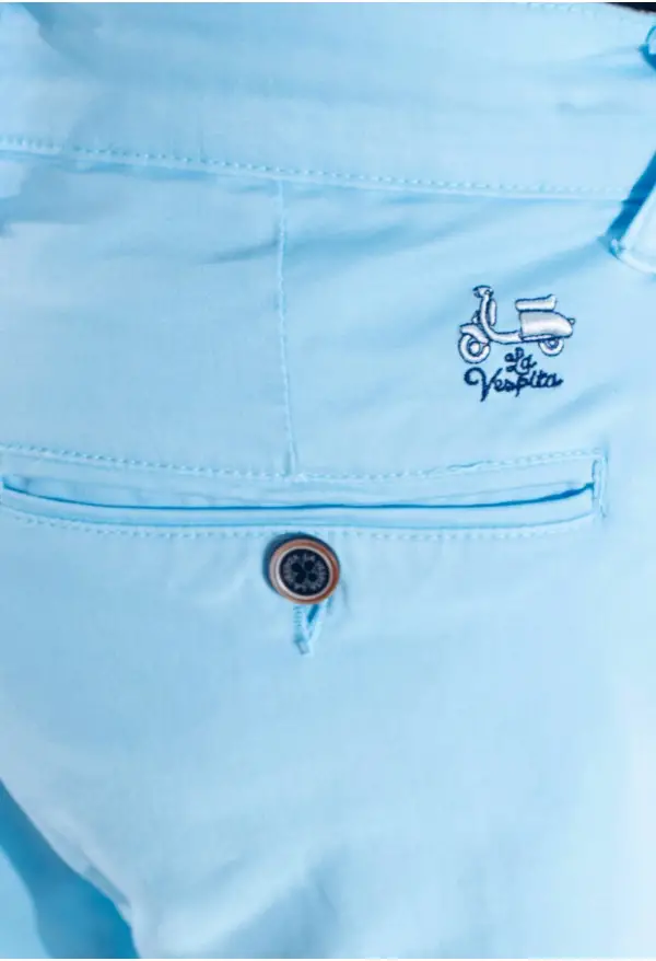 PANTALON CHINO LA VESPITA  CELESTE