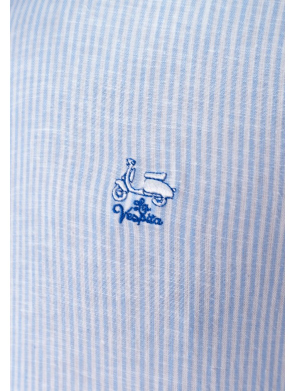 CAMISA RAYAS 13 LA VESPITA CELESTE