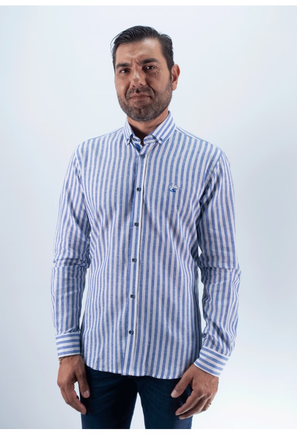 CAMISA RAYAS LISBOA LA VESPITA AZUL
