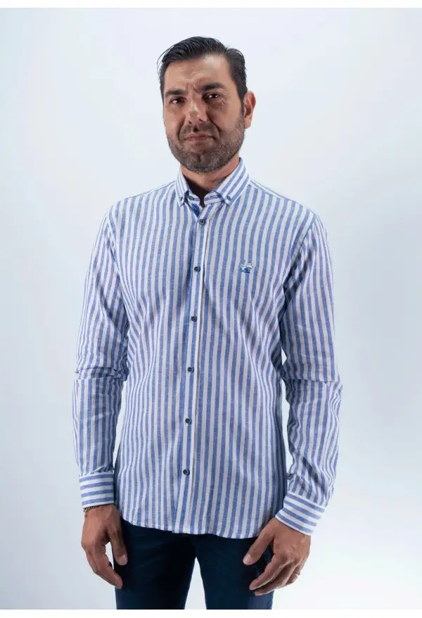 CAMISA RAYAS LISBOA LA VESPITA AZUL