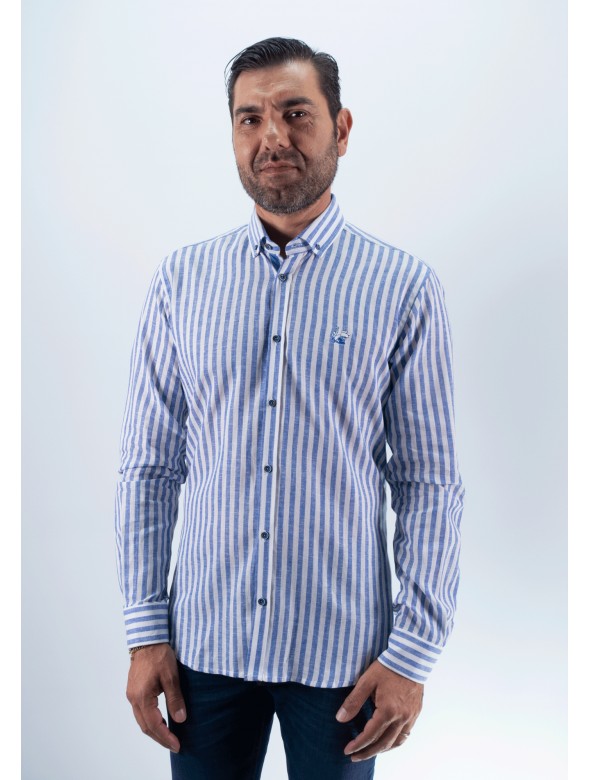 CAMISA RAYAS LISBOA LA VESPITA AZUL