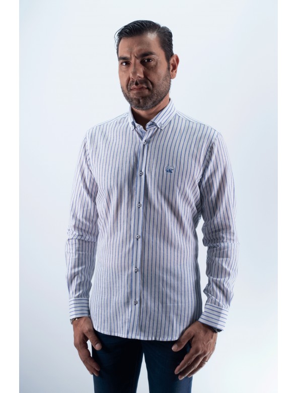 CAMISA RAYA 55 LA VESPITA BLANCO
