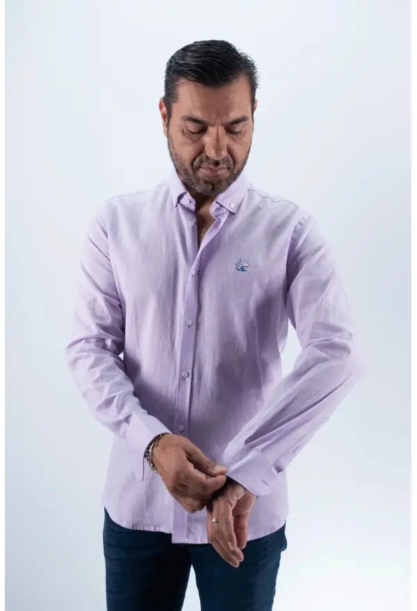 CAMISA LINO LA VESPITA VIOLETA