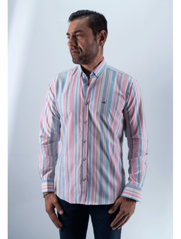 CAMISA RAYAS CAKE LA VESPITA ROSA