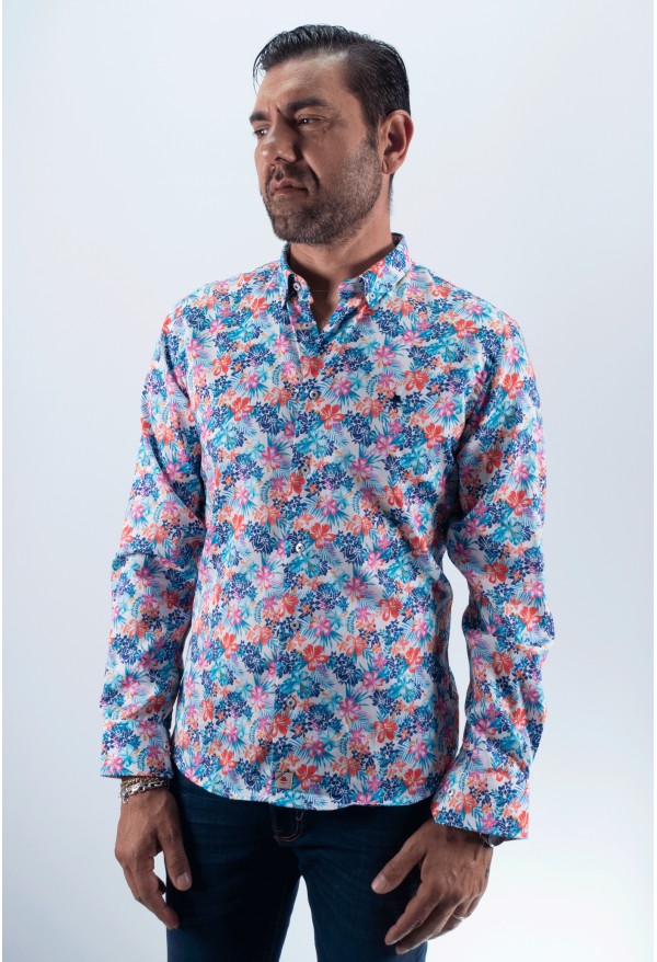 CAMISA CAMELIAS  TURQUESA