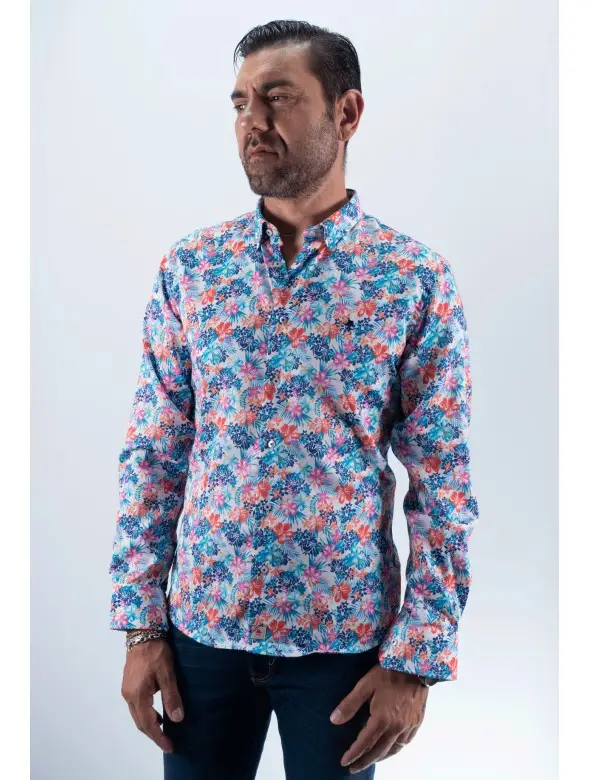 CAMISA CAMELIAS  TURQUESA