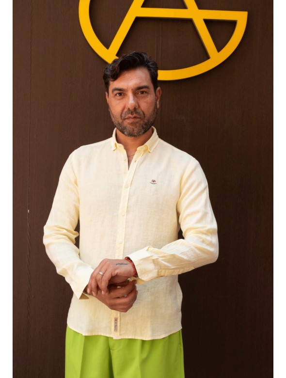CAMISA LINO L.E LA ESPAÑOLA AMARILLO