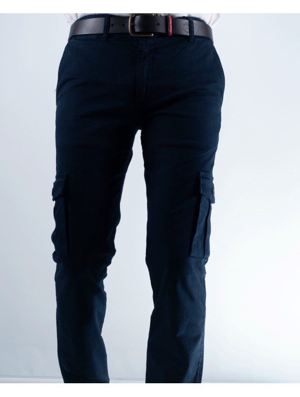 PANTALON CARGO LA VESPITA MARINO