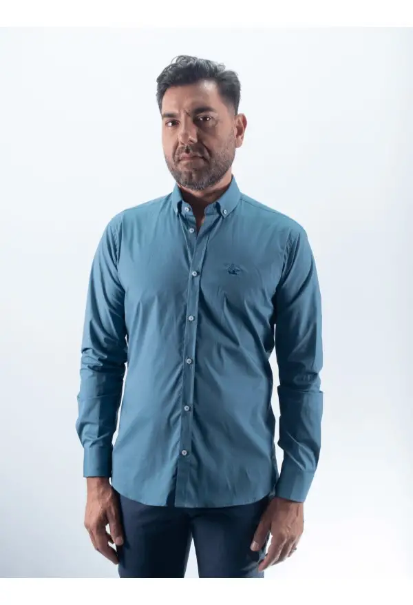 CAMISA LISA LA VESPITA VERDE.