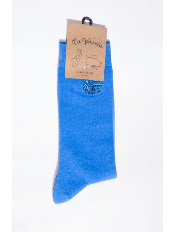 CALCETIN LISO LA VESPITA AZUL