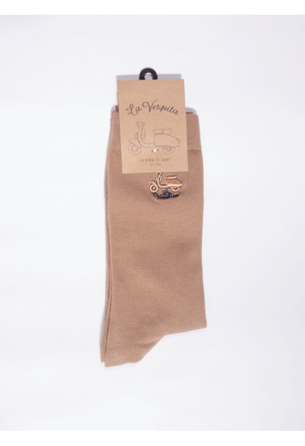 CALCETIN LISO LA VESPITA CAMEL