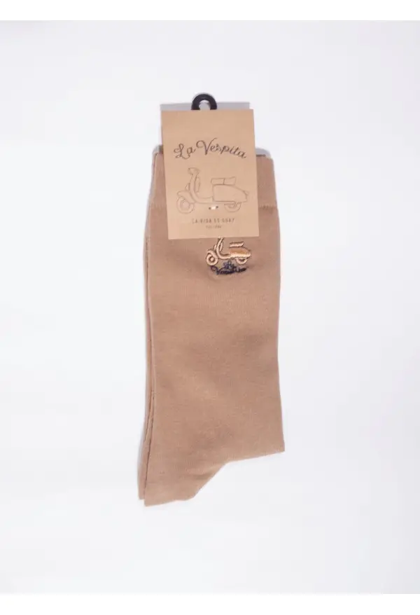 CALCETIN LISO LA VESPITA CAMEL