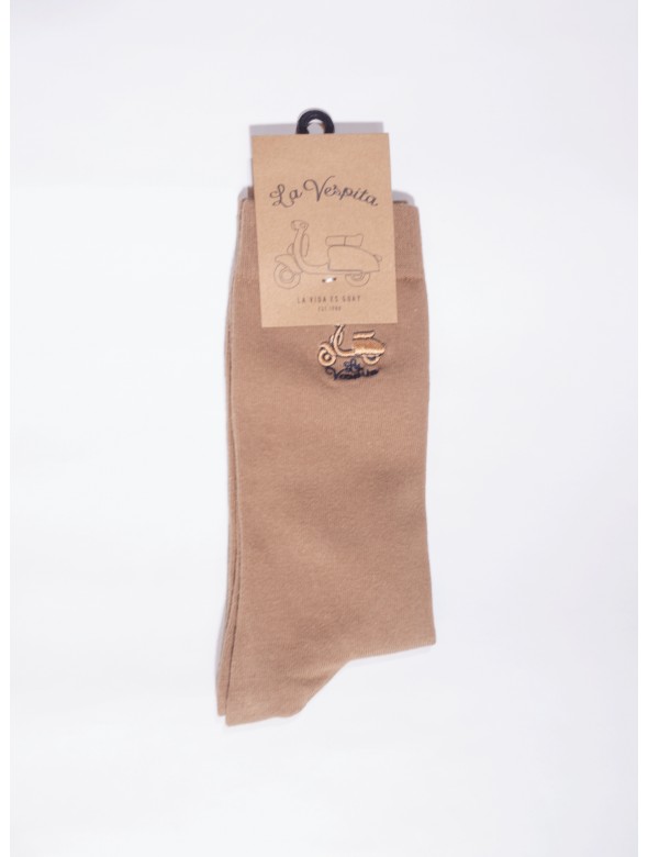 CALCETIN LISO LA VESPITA CAMEL