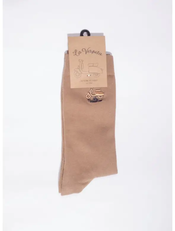 CALCETIN LISO LA VESPITA CAMEL