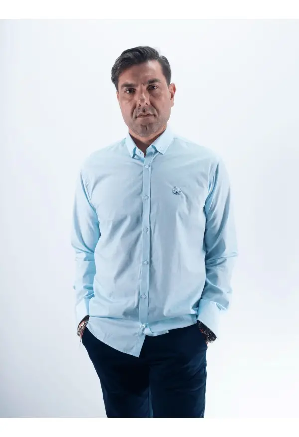 CAMISA SINGAPUR LA VESPITA CELESTE