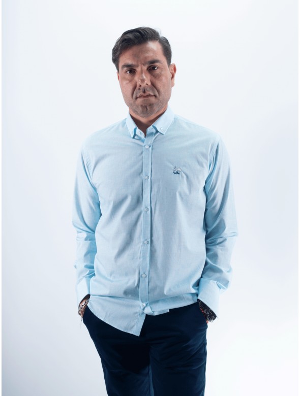 CAMISA SINGAPUR LA VESPITA CELESTE