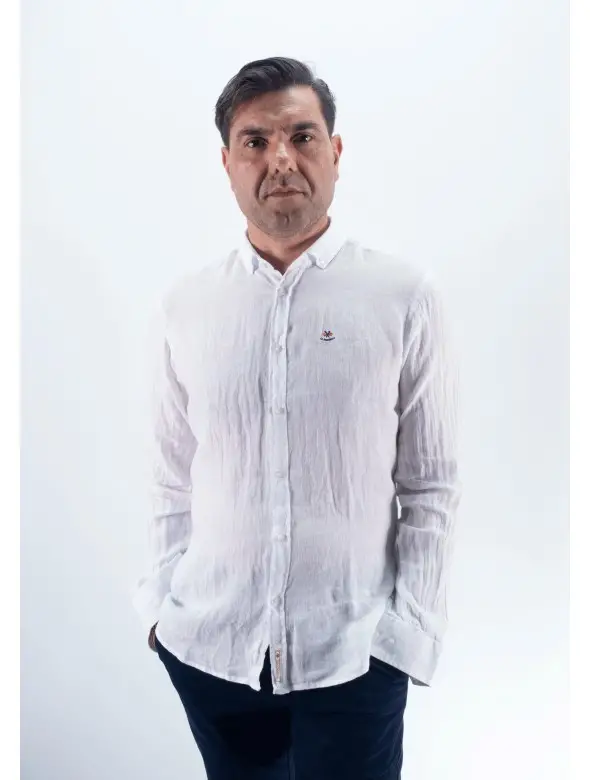 CAMISA LINO LA ESPANOLA BLANCO