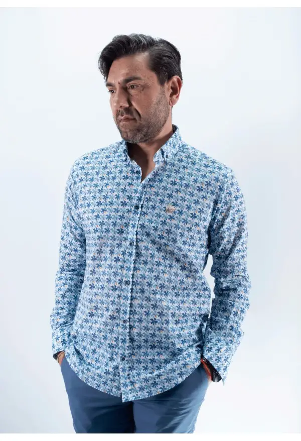 CAMISA CAMELIAS LA VESPITA AZUL