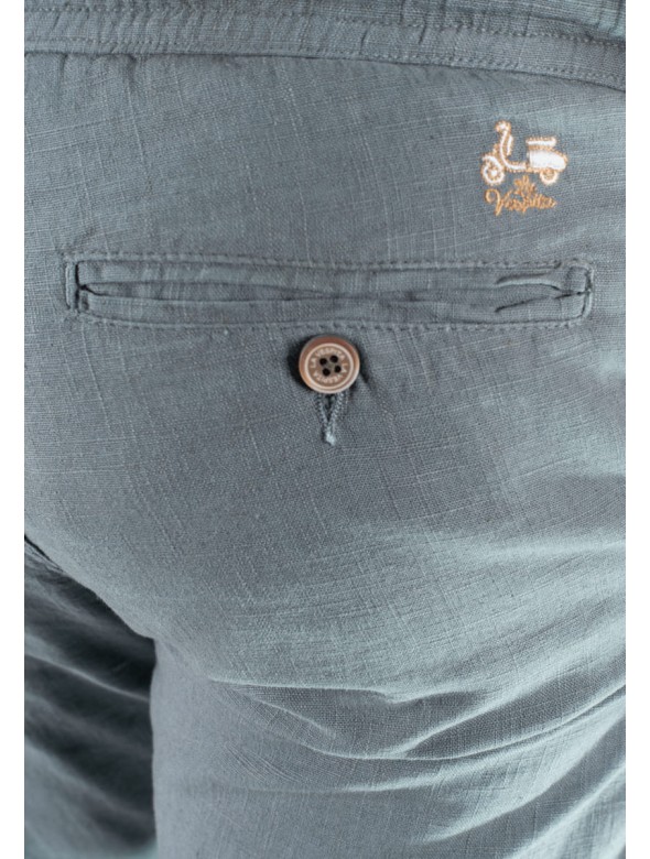 PANTALON LINO LA VESPITA VERDE