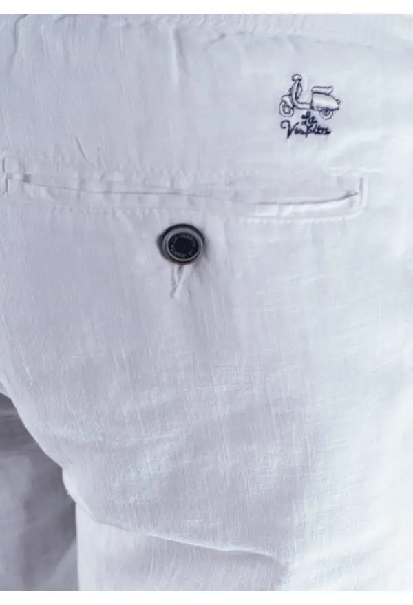 PANTALON LINO LA VESPITA BLANCO