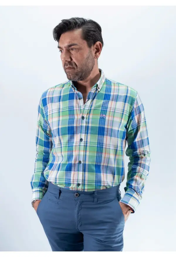 CAMISA CUADRO 67 LA VESPITA VERDE