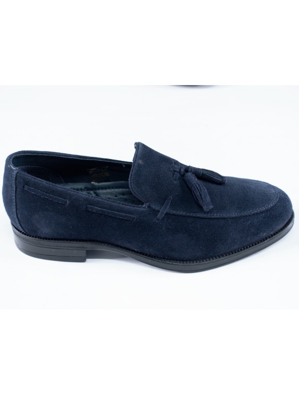 ZAPATO SERRAJE BORLAS  MARINO